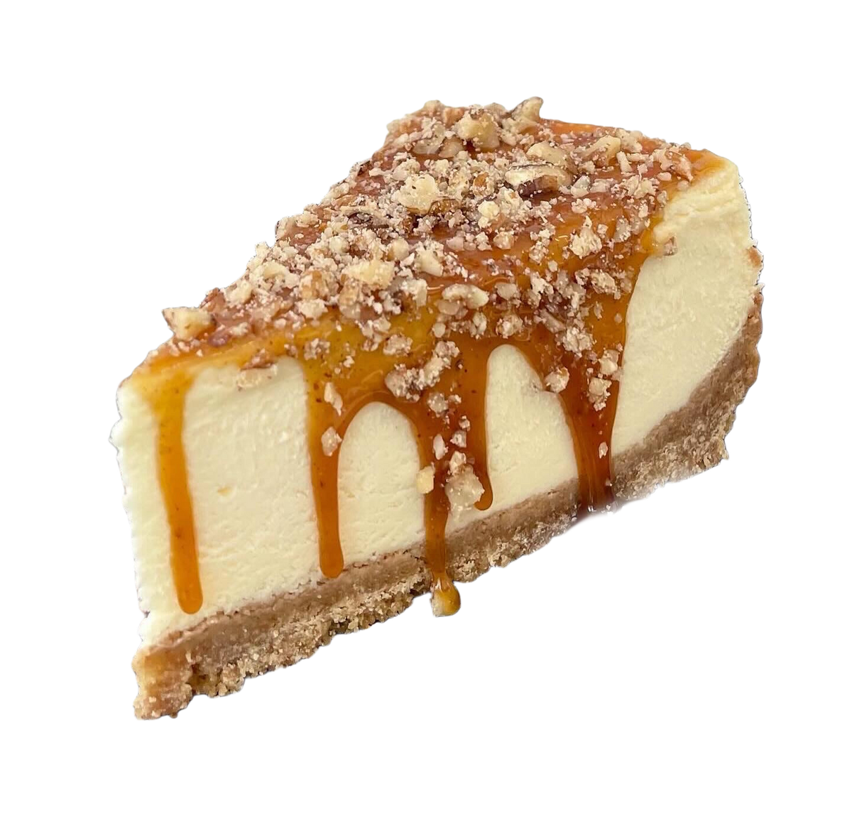 Bourbon Caramel Pecan Cheesecake - Single Slice